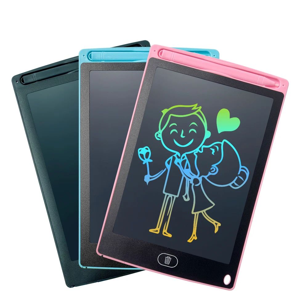 12 Inch LCD Writing Tablet, Electight Colorful Doodle Board, Eye Protection Drawing Board with Lock & Erase FUNC, Birthday Gifts and Toys for 3-8 Year Old Boys and Girls
