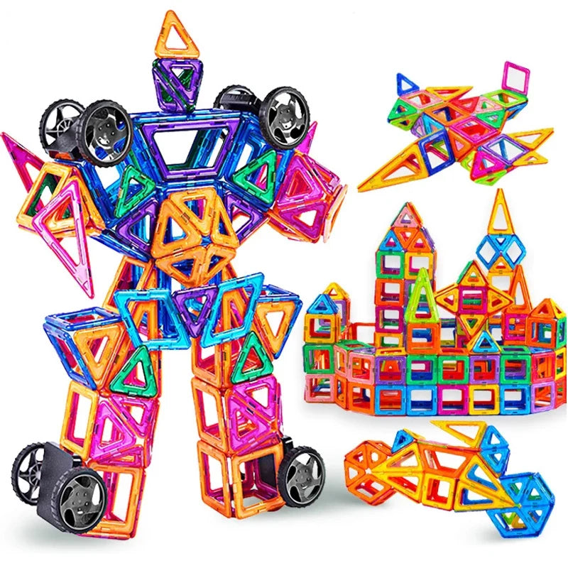 Große magnetische Designer-Magnetbausteine, Zubehör, Modell- und Bauspielzeug für Kinder, pädagogisch