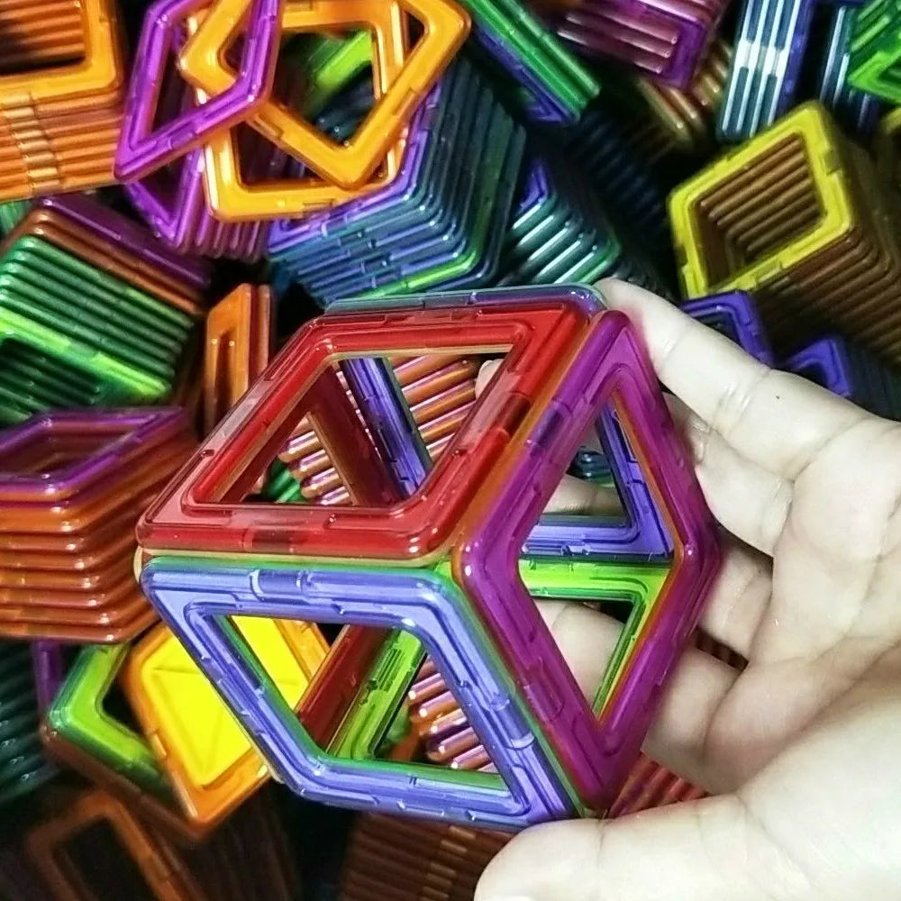 Große magnetische Designer-Magnetbausteine, Zubehör, Modell- und Bauspielzeug für Kinder, pädagogisch