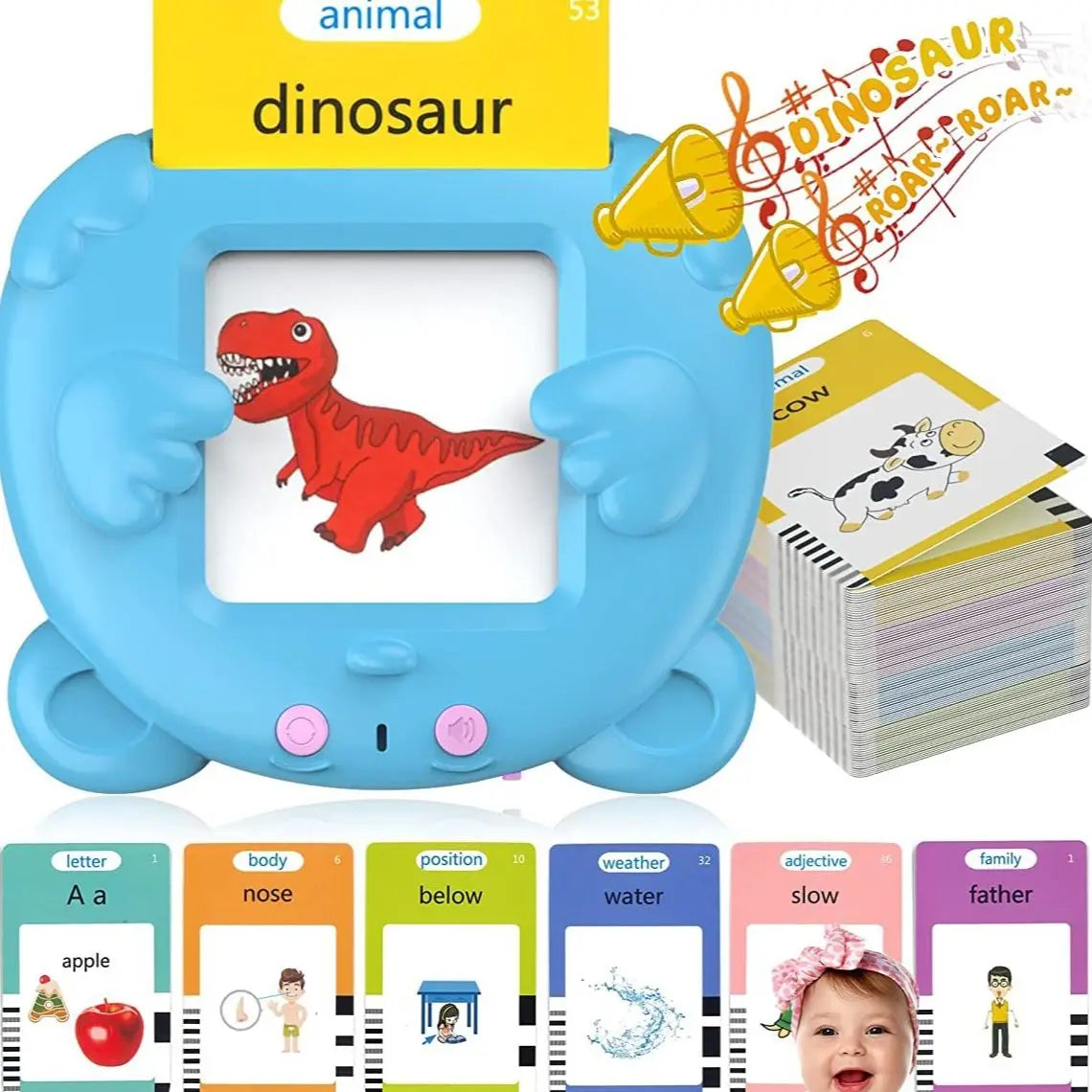 Sprechende Lernkarten, frühes Lernspielzeug, für Babys, Jungen, Mädchen, Vorschule, Lernen, Lesemaschine, interaktives Geschenk