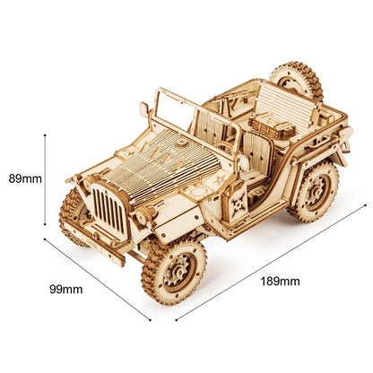 Robotime ROKR Car Model 3D Wooden Puzzle Toy Assembly Locomotive Model Building Kits for Children Kids Birthday Christmas Gift