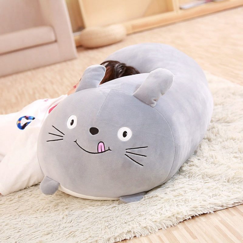 Sleeping Long Pillow Soft Plush Down Cotton Cute pillow plush toy helps you sleep