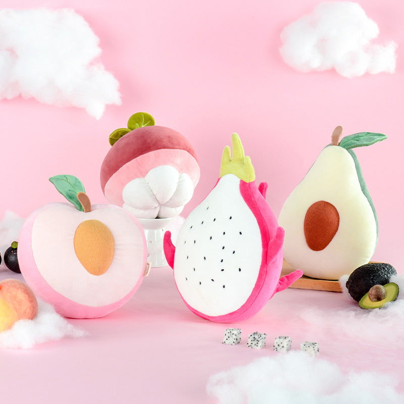 Plush fruit pillow toys creative Cushion Pillow Kawaii Fruit Peaches Stuffed Doll Toys For Children Birthday Gift