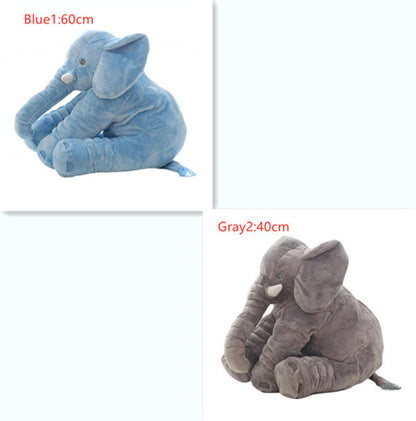 Fuzzy Large Elephant Stuffed Animal, Adventure Stuffed Elephant Pillow Toy, Brave Boy&