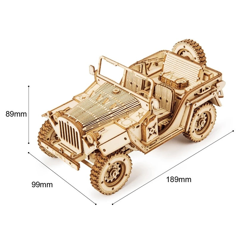 Robotime ROKR Car Model 3D Wooden Puzzle Toy Assembly Locomotive Model Building Kits for Children Kids Birthday Christmas Gift