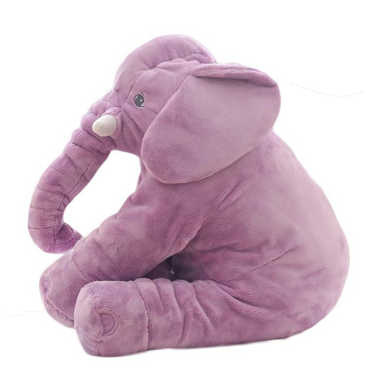 Fuzzy Large Elephant Stuffed Animal, Adventure Stuffed Elephant Pillow Toy, Brave Boy&