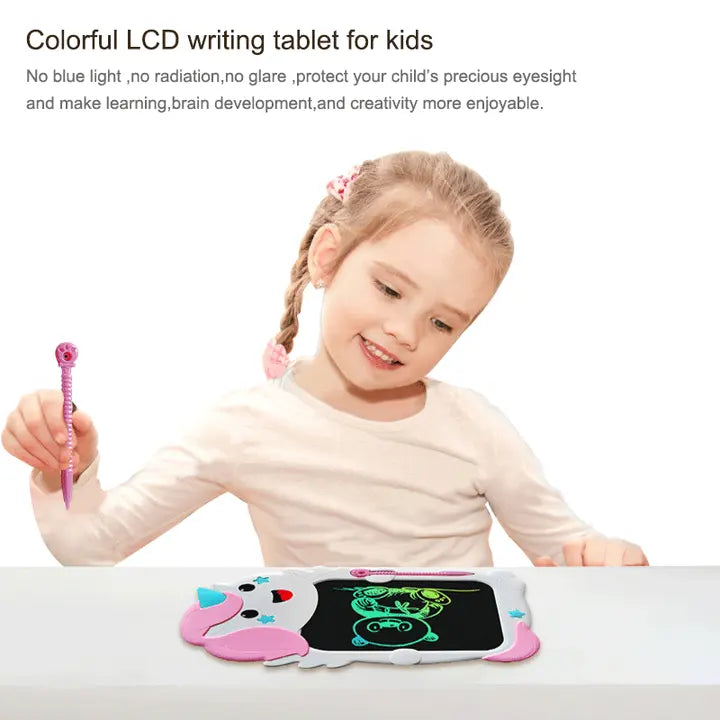 8.5inch LCD doodle board Drawing Board, Cartoon Unicorn Writing Tablet for kids