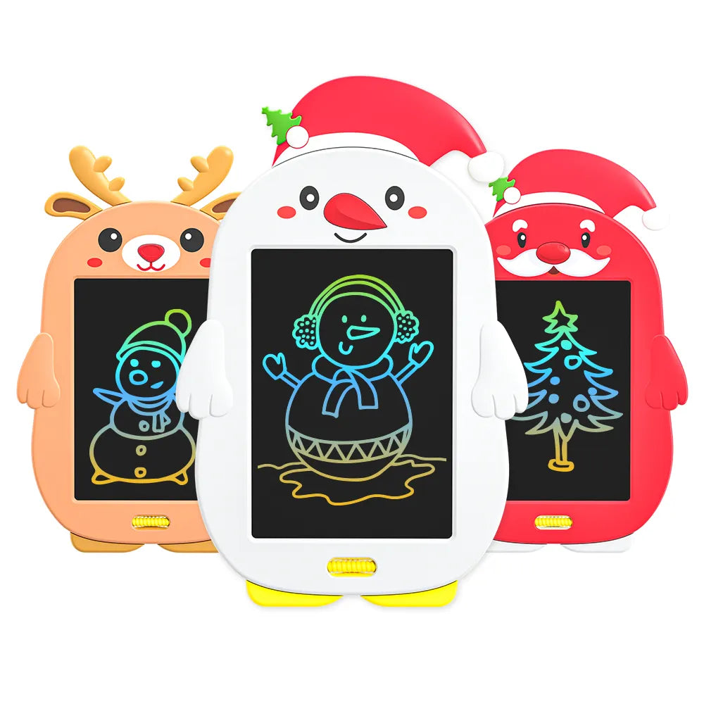 8.5inch Christmas series lcd writing tablet drawing toys doodle pad digital Drawing board for Kids, Santa Claus, reindeer, Snowman