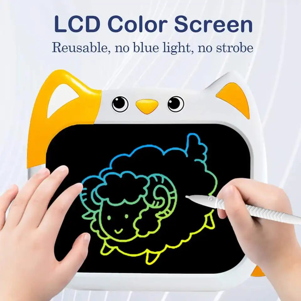 Cat Style LCD Writing Tablet for Kids,  10 Inch Colorful Doodle Board Drawing Pads, Erasable Reusable Electronic Drawing Tablet, Toddler Educational Learning Toys