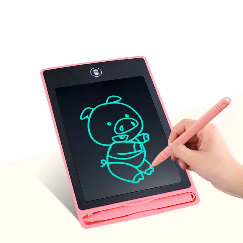 6.5 Inch Colorful Drawing Board, LCD Writing Tablet, Educational Kids Doodle Pad Drawing Board Doodle Board for Aged 3-6 Girls Boys