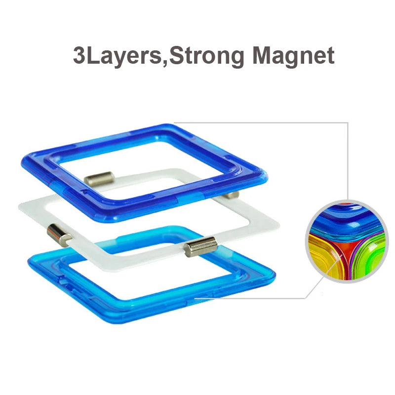 Big Size Magnetic Designer Magnet Building Blocks Accessories Model &amp; Building Constructor Toys for Children Educational