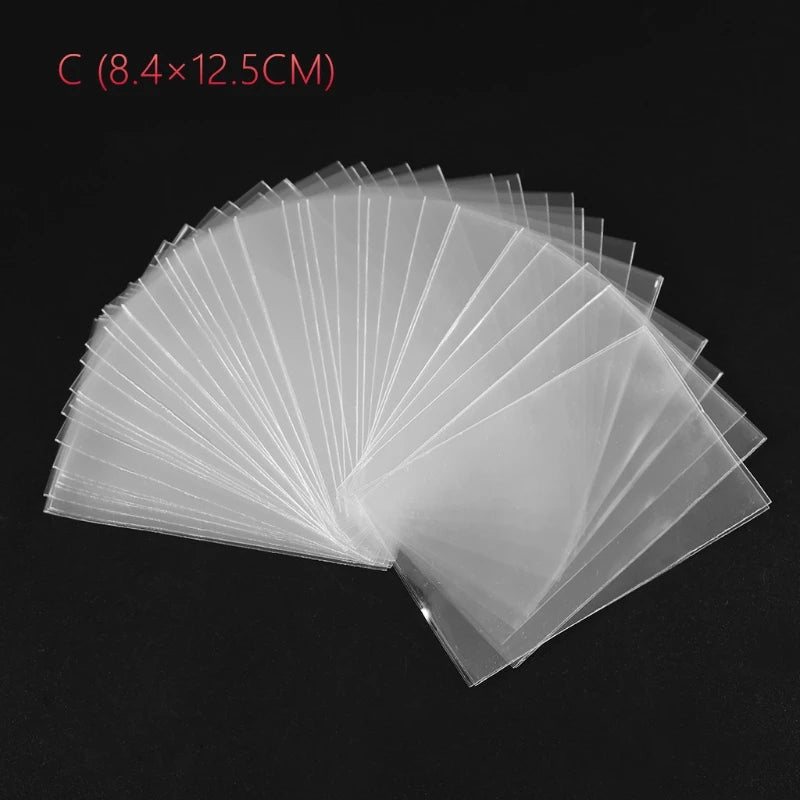 100pcs/set Various Sizes Transparent Card Sleeves Magic Card Game Tarot Poker Cards Protector Board Game Card Sleeves