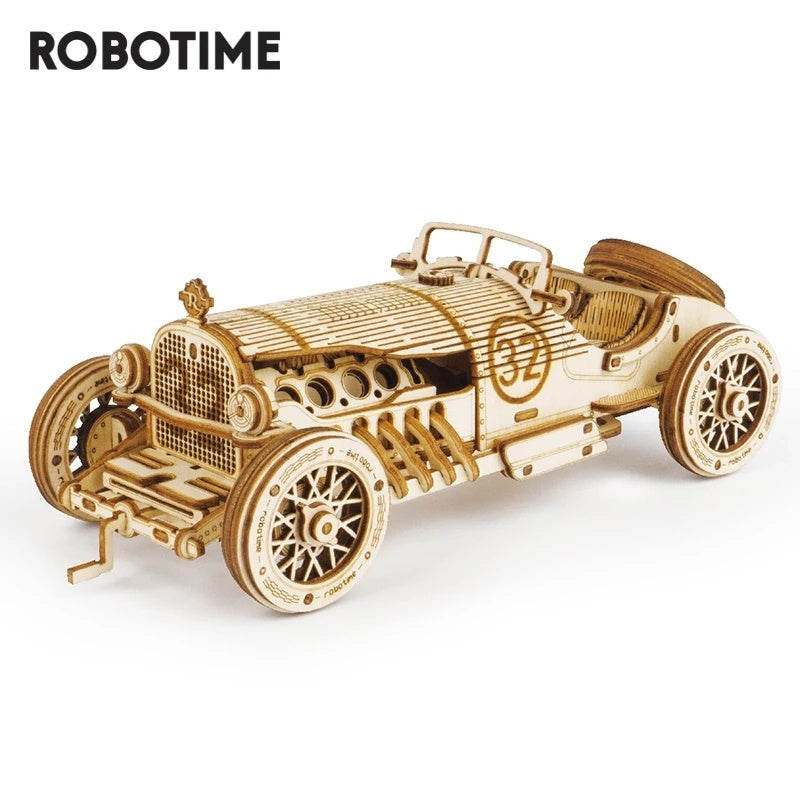 Car 3D Wooden Puzzle Game Assembly Racing Children&