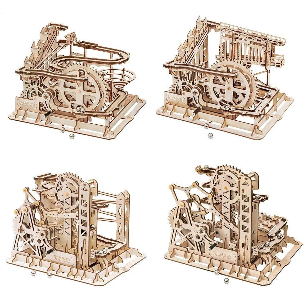 3D DIY Wooden Puzzle Roller Coaster Children&