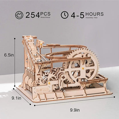 3D DIY Wooden Puzzle Roller Coaster Children&