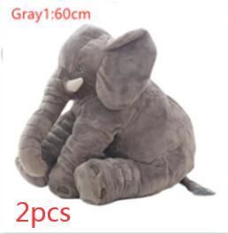 Fuzzy Large Elephant Stuffed Animal, Adventure Stuffed Elephant Pillow Toy, Brave Boy&