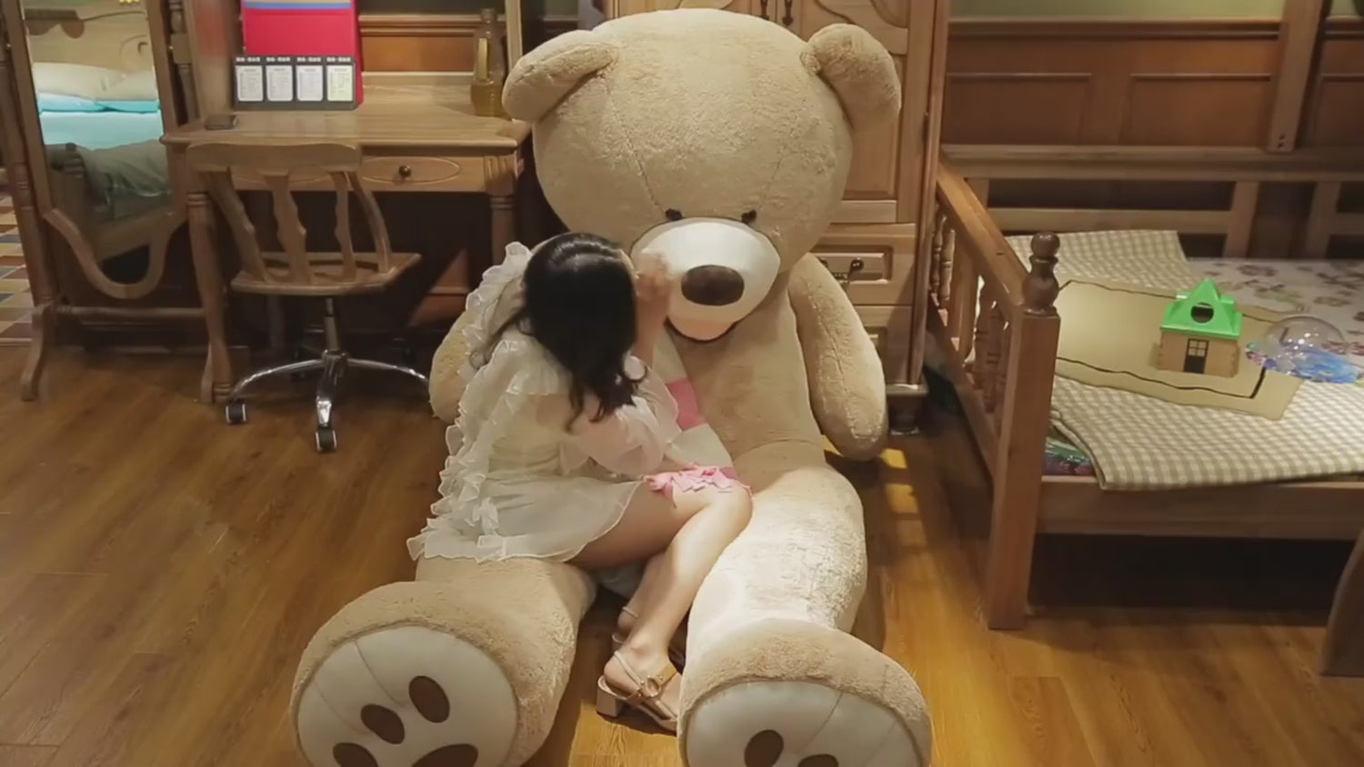 Giant Teddy Bear Plush Toy Huge  Soft Toys  Leather Shell