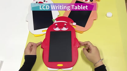 8.5inch Christmas series lcd writing tablet drawing toys doodle pad digital Drawing board for Kids, Santa Claus, reindeer, Snowman